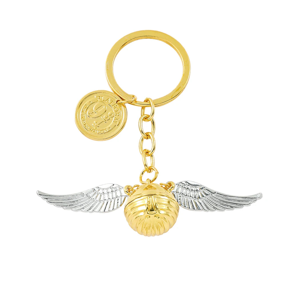 Movie Harri Potter keychain Fashion Trend Golden Snitch Pendant Keychain Boys Girl for Backpack Accessories Jewelry Gift