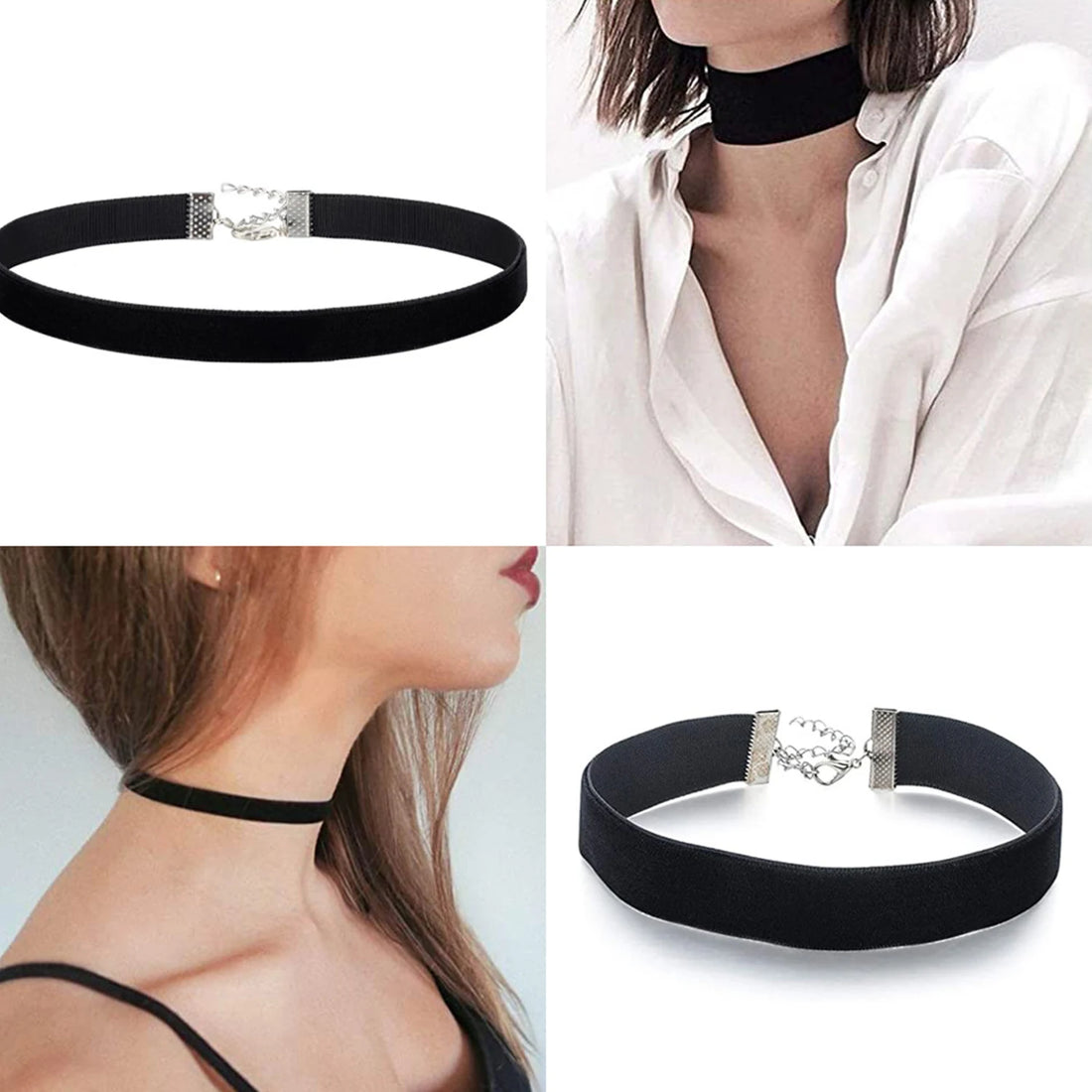 Gothic Style Black Velvet Choker Necklaces Rope Women Tattoo Necklace Neck Decoration Short Chocker Jewelry On The Neck Collar