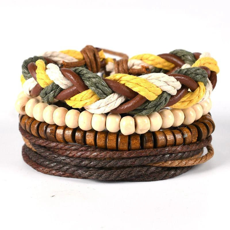 06 2024 Leather Braided Bracelet For Men